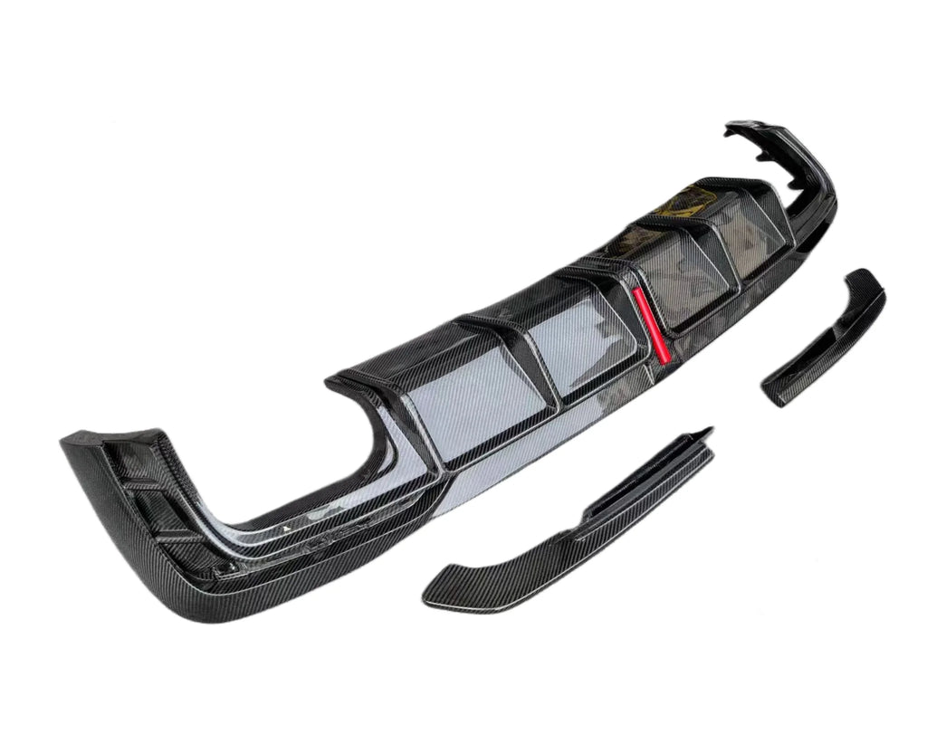 KB Style Carbon Fiber Rear Diffuser for Audi A4 B10 / S4 (2020–2022) – Performance Rear Bumper Upgrade