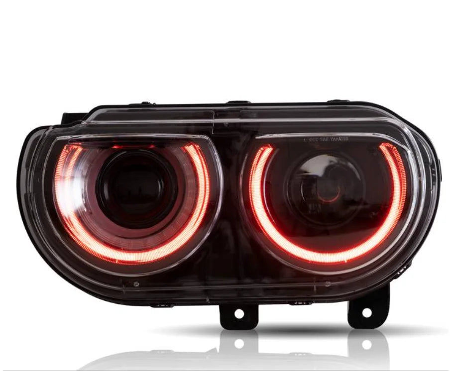 LED Projector Headlights for Dodge Challenger 2008-2014 – Front Lamp Assembly Upgrade. OE Number: 5028779AA