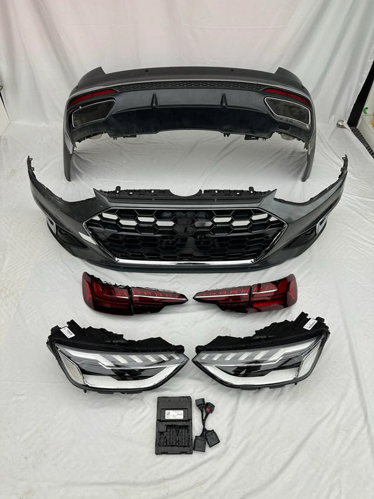 RS4 B9.5 Style Full Body Kit for Audi A4 &amp; S4 B9 (2017-2019)
