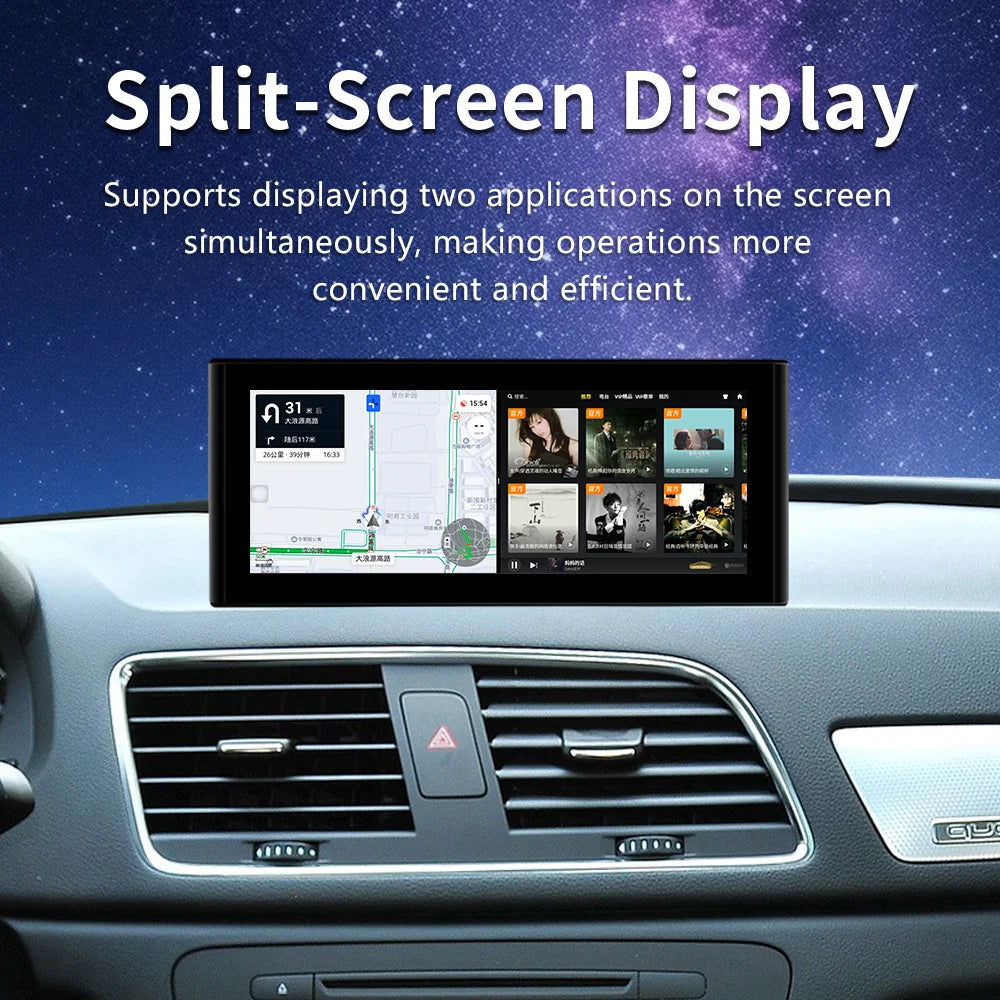 12.3" Android CarPlay Multimedia Display for Audi Q3 (2013–2019)