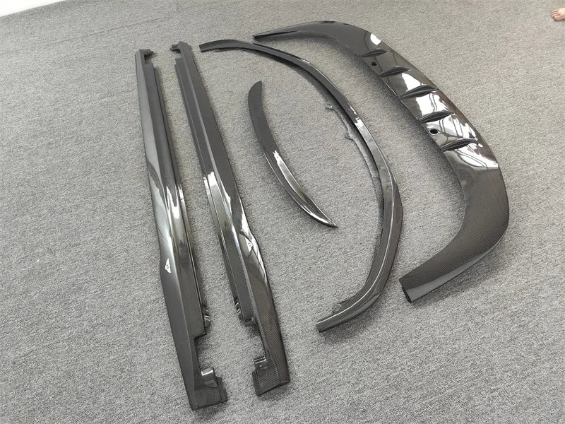 W12 Style Carbon Fiber Body Kit for Bentley Continental GT (2015–2017) | Front Lip, Side Skirts, Rear Diffuser &amp; Spoiler