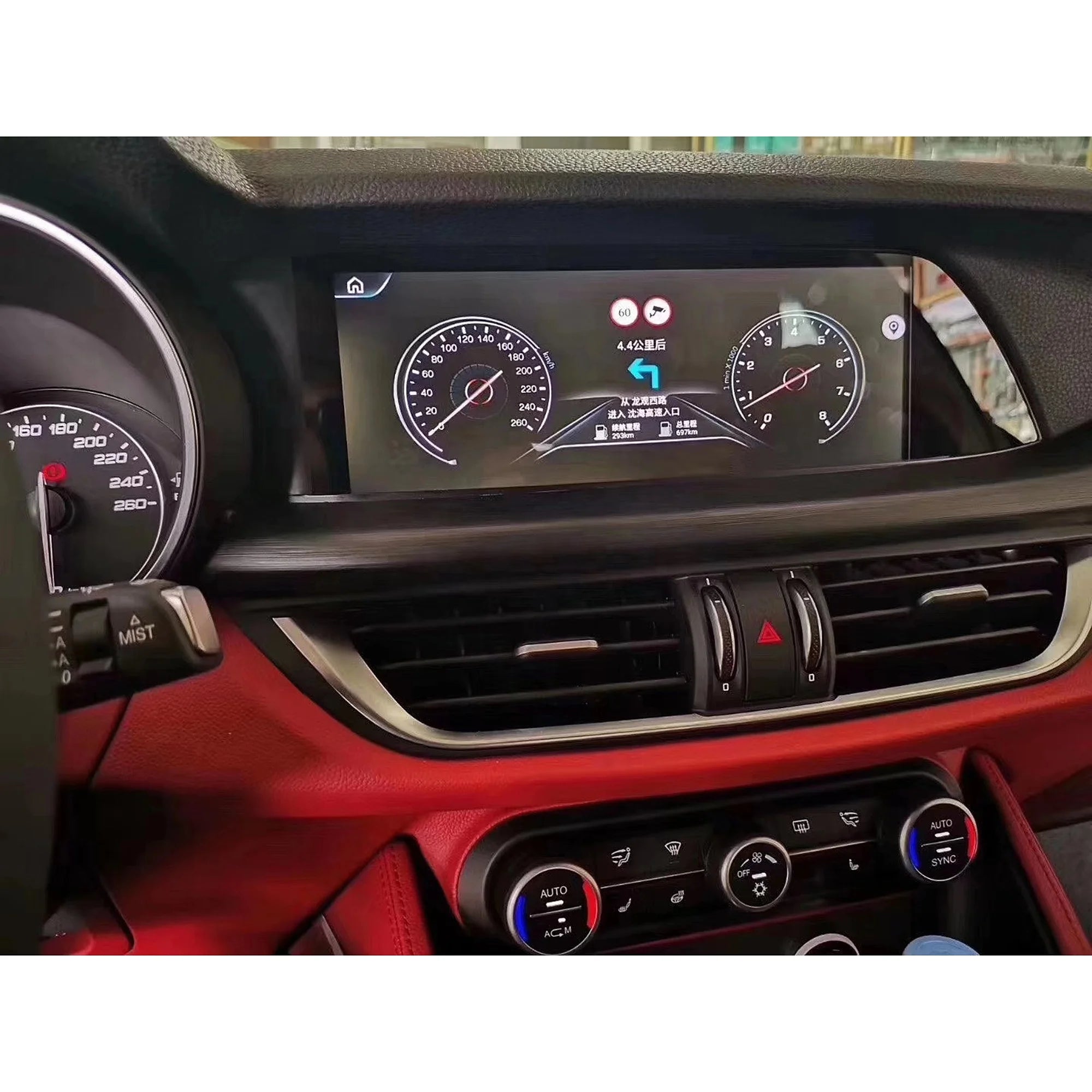 Android GPS Navigation Stereo for Alfa Romeo Stelvio &amp; MiTo – CarPlay, Android Auto, 3D Maps &amp; Reverse Camera Support