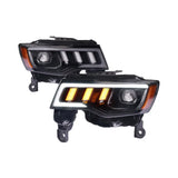 LED Headlight Assembly for Jeep Grand Cherokee 2014-2022 – DRL & Dynamic Turn Signal Upgrade