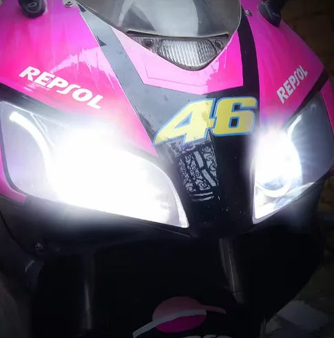 LED Optical Fiber Headlight Assembly for Honda CBR1000RR 2004-2007 – Dual Lens Headlamp with Integrated Turn Signals