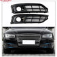 Grilles de feux antibrouillard noir brillant pour Audi A8 / S8 D4 (2015–2018)