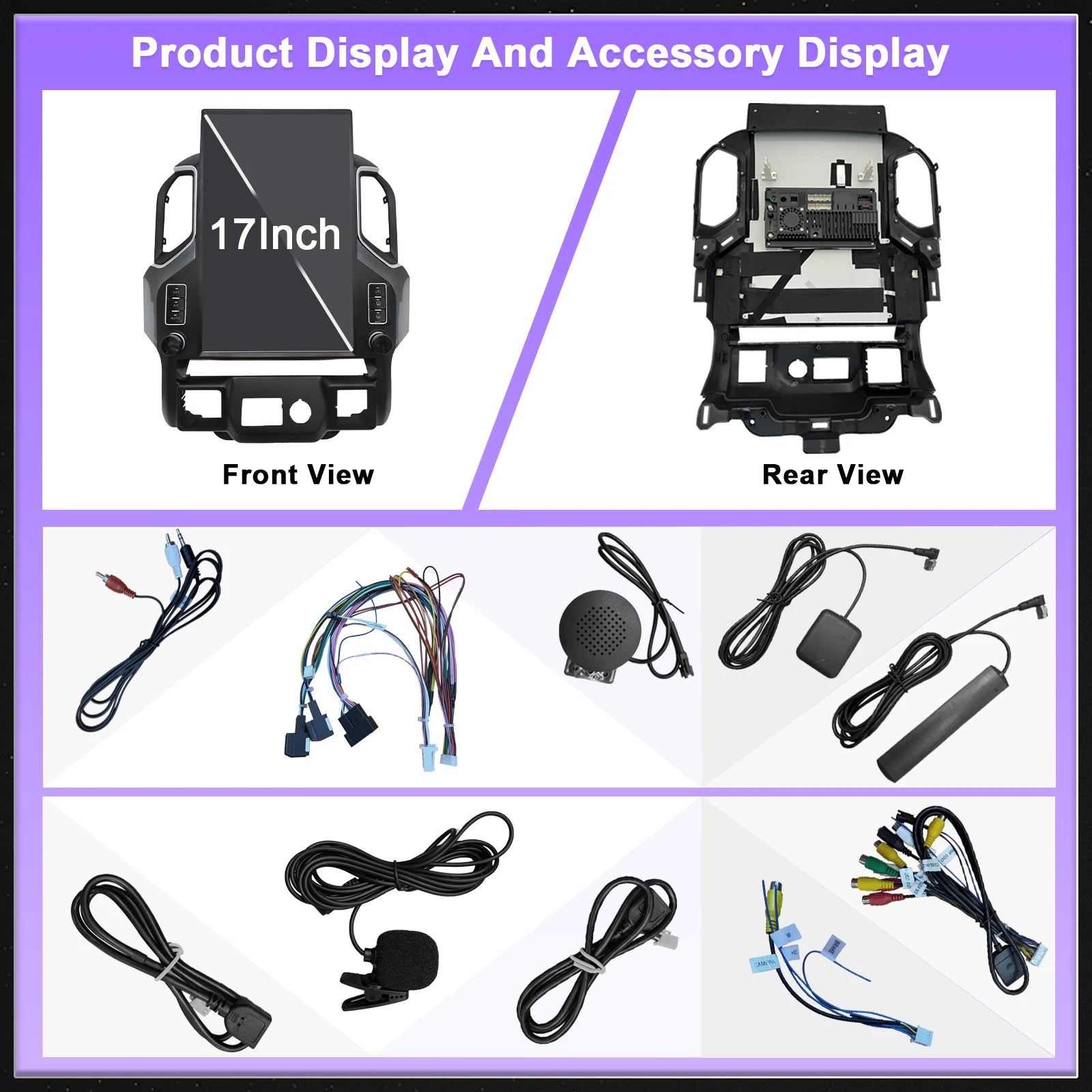17.3" Tesla Style Android Car Stereo for Chevrolet Silverado & GMC Sierra 2019+ – Wireless CarPlay &amp; Android Auto