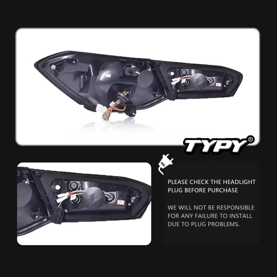 LED Tail Lights for Ford Focus Hatchback 2019-2021 – Premium Rear Lamp Upgrade