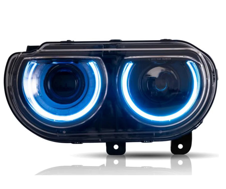 LED Projector Headlights for Dodge Challenger 2008-2014 – Front Lamp Assembly Upgrade. OE Number: 5028779AA