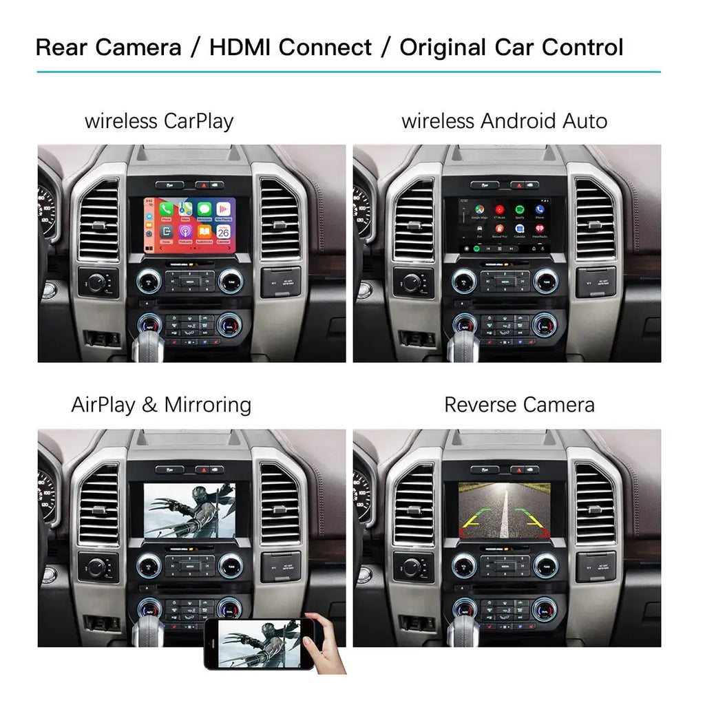 Wireless CarPlay & Android Auto Adapter for Ford Sync 2 – Bluetooth Upgrade Module