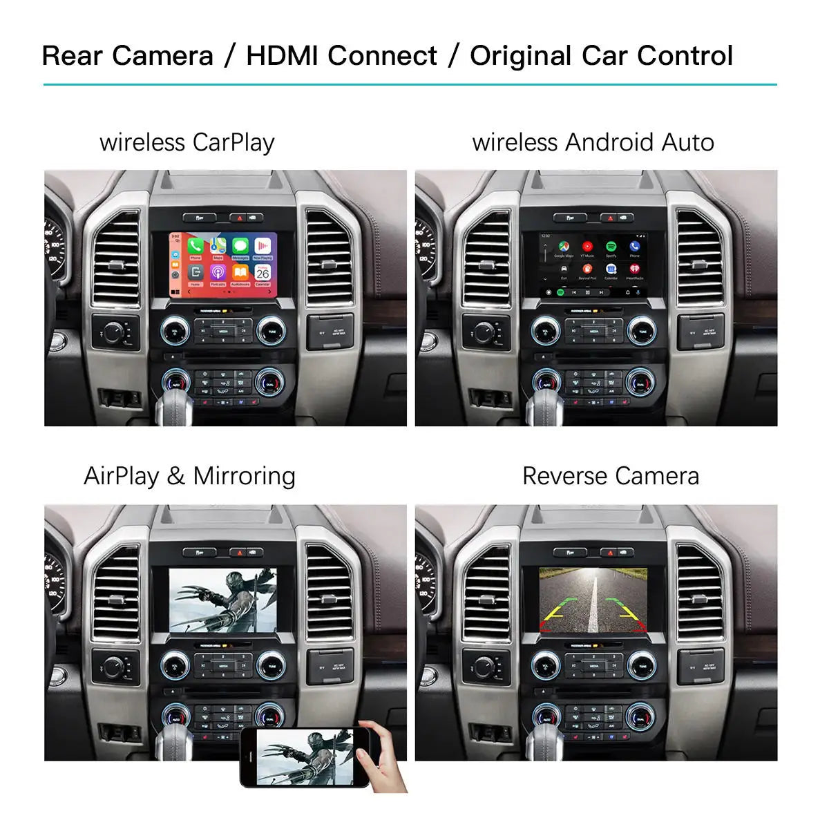 Wireless CarPlay & Android Auto Adapter for Ford Sync 2 – Bluetooth Upgrade Module