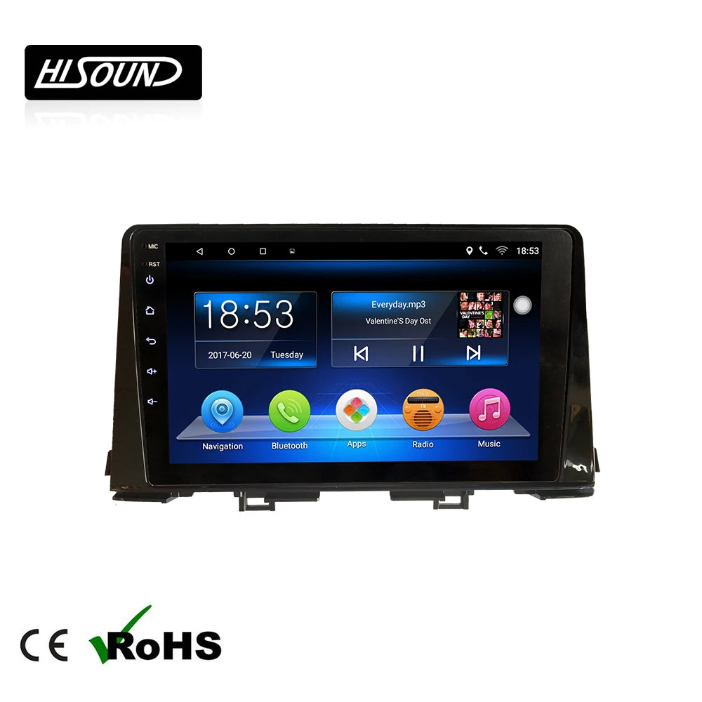 Android GPS BT 9inch Touch Screen 1din Car Radio Car Audio for KIA Picanto Car Audio