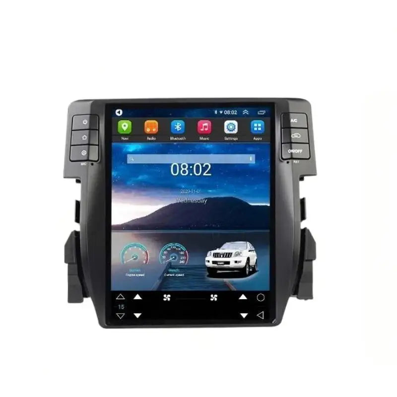 10.4" Android 14 Tesla Style Car Stereo for Honda Civic 2016-2020 – Wireless CarPlay, Android Auto & GPS Navigation