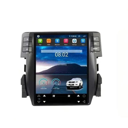 10,4" Android 14 Tesla-Stil Autoradio für Honda Civic 2016-2020 – Drahtloses CarPlay, Android Auto & GPS-Navigation