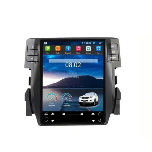 10.4" Android 14 Tesla Style Car Stereo for Honda Civic 2016-2020 – Wireless CarPlay, Android Auto & GPS Navigation