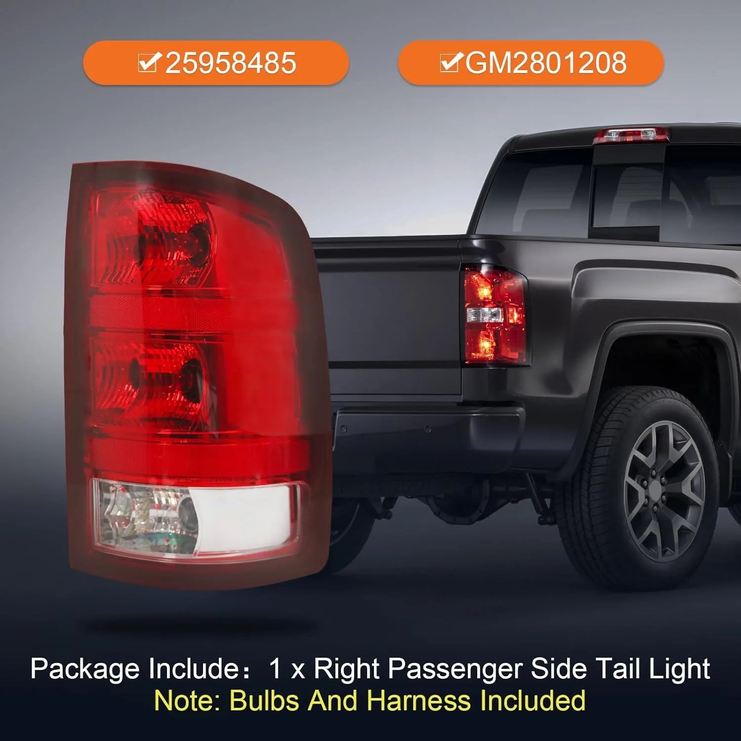 Halogen Tail Lights for GMC Sierra 2007-2013 – Left & Right Rear Light Assembly