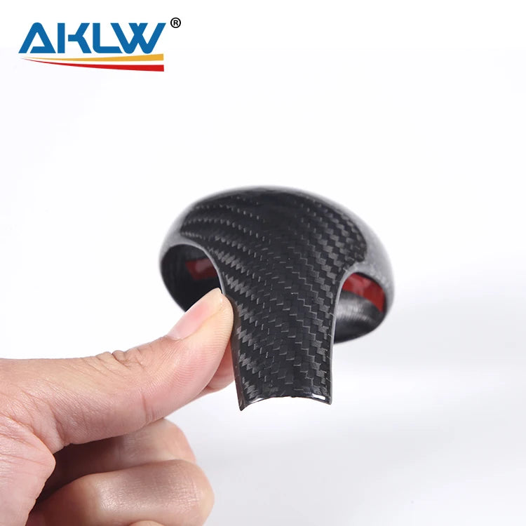 Real Carbon Fiber Gear Shift Knob Cover for Audi A4L, A5, Q5, Q7 &amp; A6L