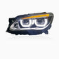 LED Angel Eye Headlight Assembly for BMW 7 Series F01 &amp; F02 (2009-2015)
