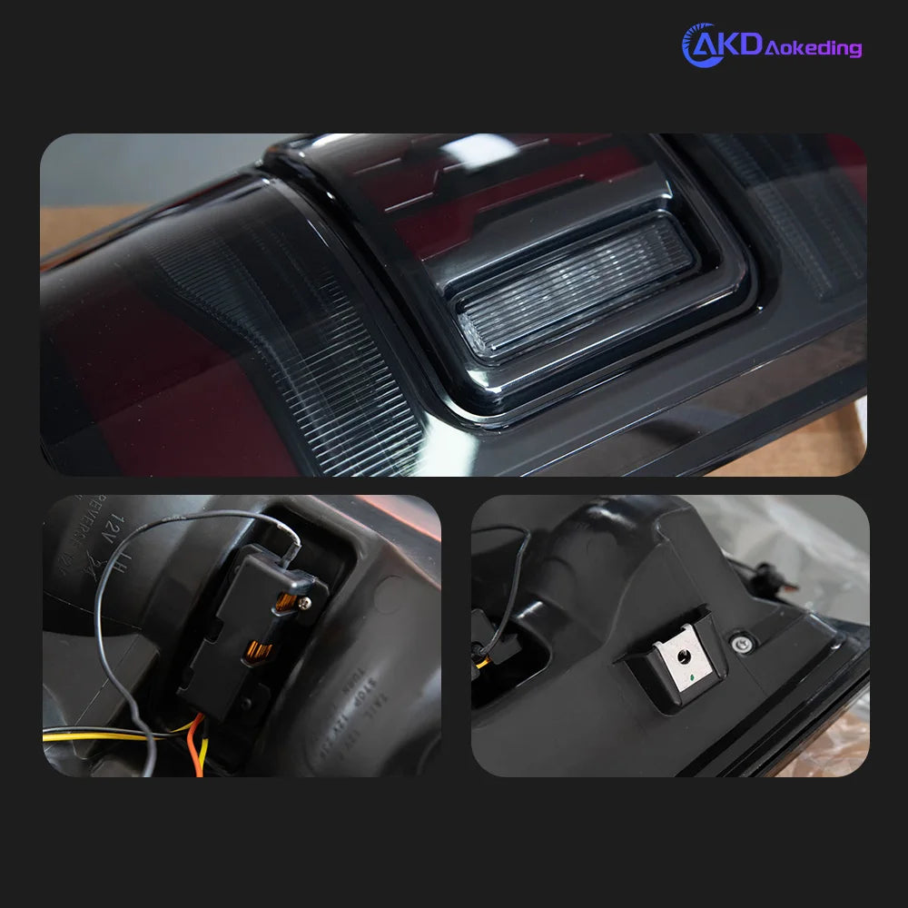 Dodge RAM LED Tail Lights 2009-2018 with Dynamic Turn Signal &amp; Projector Lens