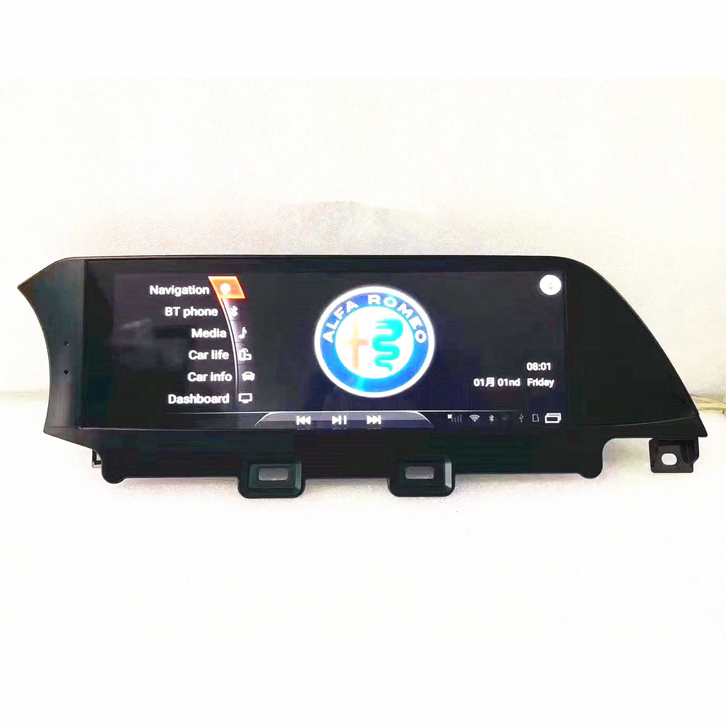 Android GPS Navigation Stereo for Alfa Romeo Stelvio &amp; MiTo – CarPlay, Android Auto, 3D Maps &amp; Reverse Camera Support