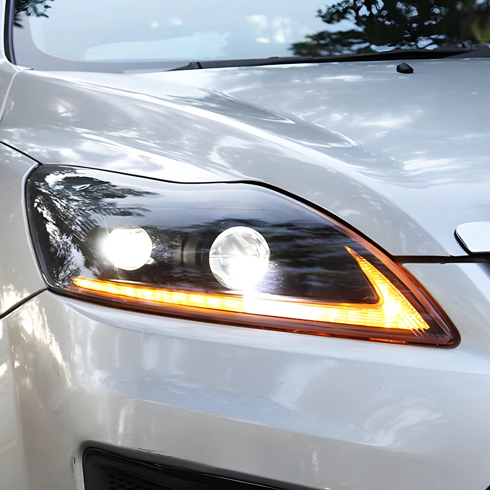 LED Demon Eyes Headlights for Ford Focus 2009-2011 – Projector Lens, Start-Up Animation & DRL
