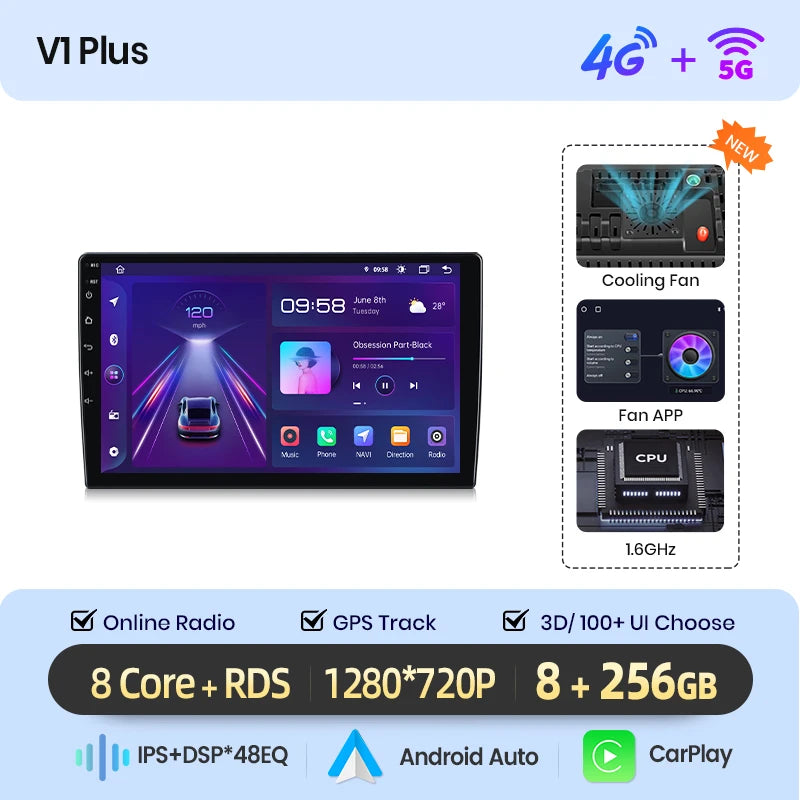 Junsun V1 EU Stock CarPlay for Citroen C3 DS3 2010-2016 Android Car Radio for Citroen C3 DS3 2010-2016 Multimedia Car Stereo