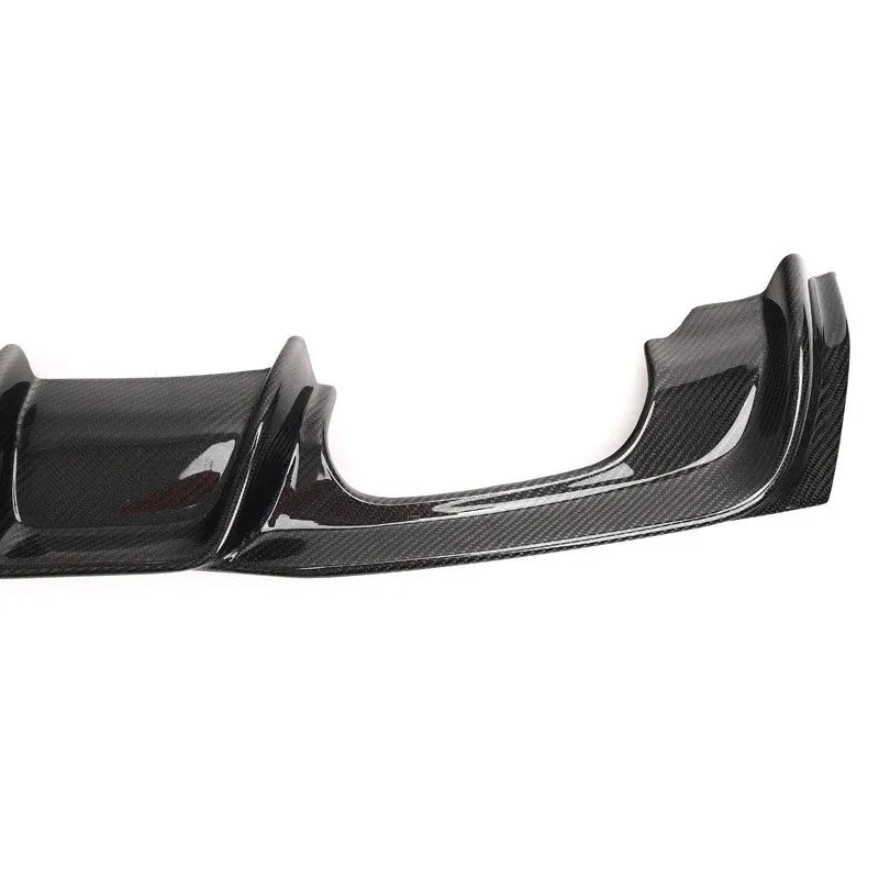 MP Style Carbon Fiber Rear Diffuser with LED Brake Light for BMW 3 Series F30 & F35 (2013–2018)