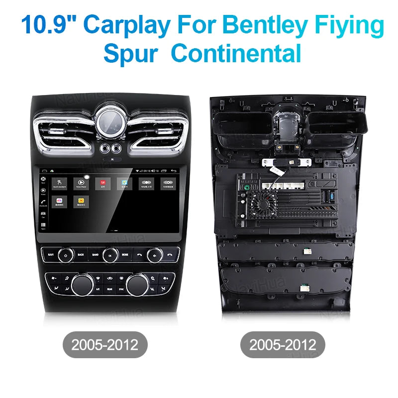 10.9" Android Multimedia Car Radio for Bentley | Wireless CarPlay, Android Auto &amp; GPS Navigation