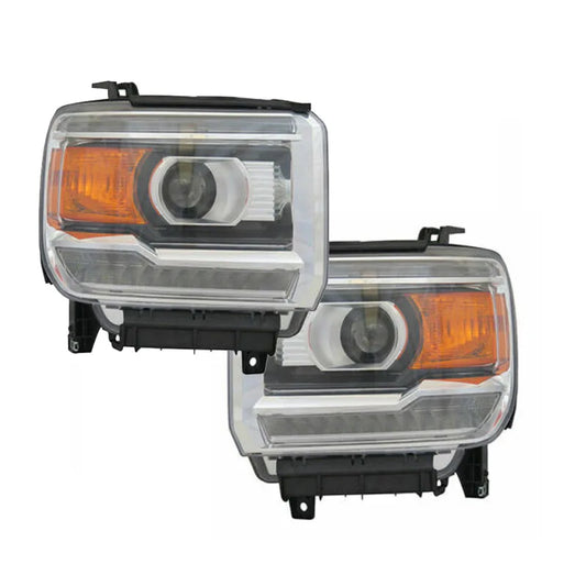 LED Headlights for GMC Sierra 1500 &amp; 2500 2015-2018 – OEM Replacement Headlamp Assembly