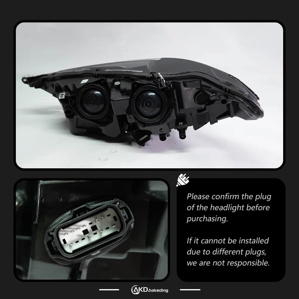 BBA LED Headlights for Ford Mondeo 2017-2020 – Projector Lens, Dynamic Turn Signals & DRL