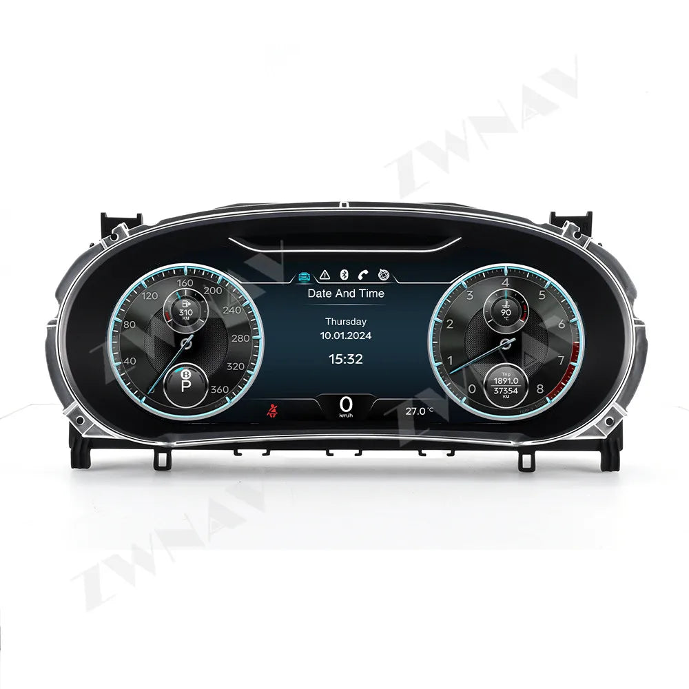 ZWNAV 12.3" Digital Instrument Cluster for Bentley Flying Spur &amp; Continental GT/GTC (2005–2017)