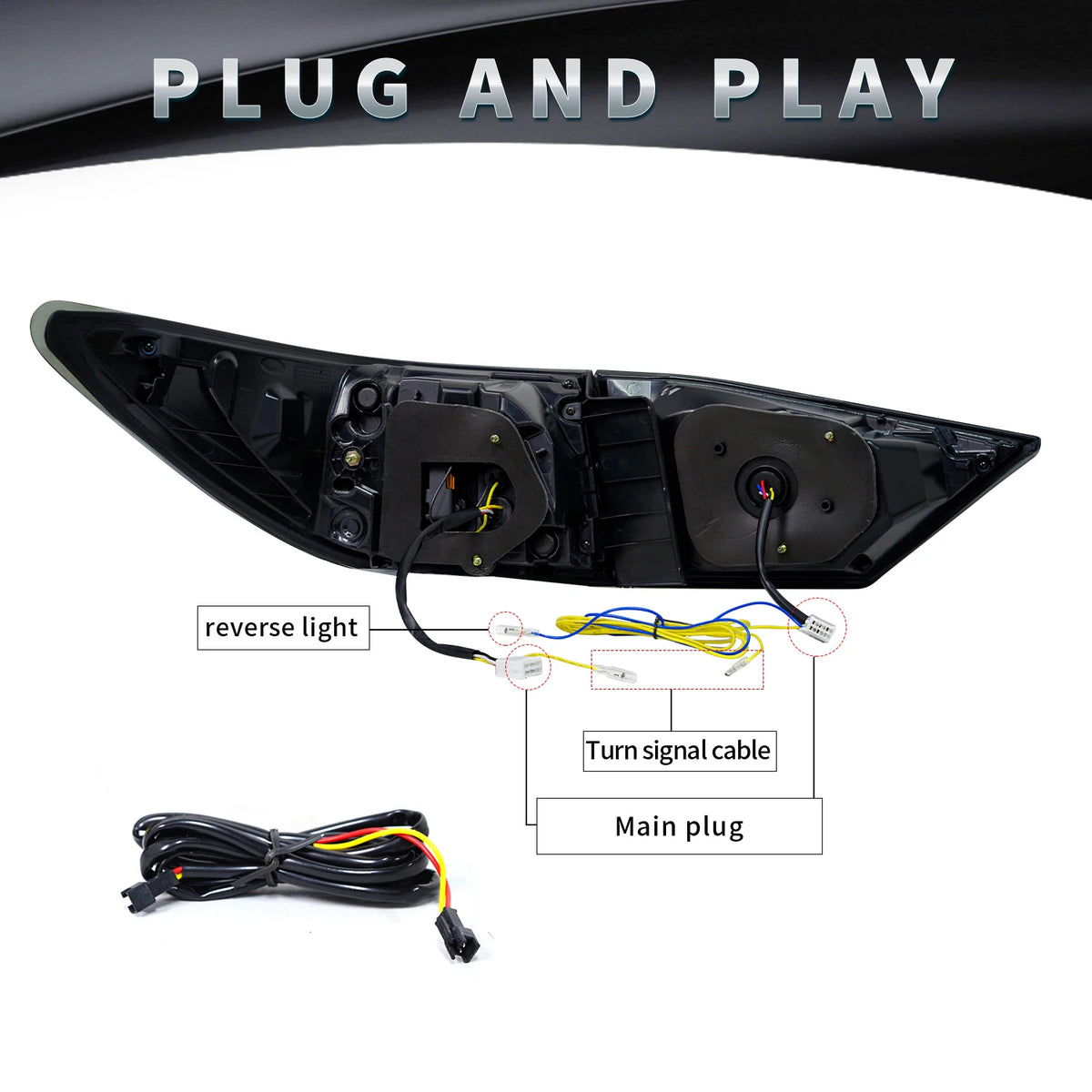 LED-achterlichten voor Lexus ES300 / ES350 (2013–2017) – sequentiële richtingaanwijzer, achteruitrijlicht