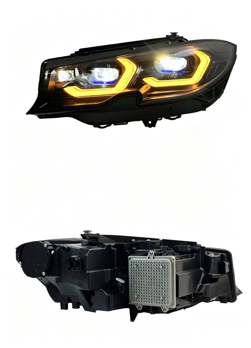 MJ Switchable Yellow to White LED Headlight for BMW G20 G28 320i 325i 330i G20 320li 325li Car Accessories Head Lamp LED