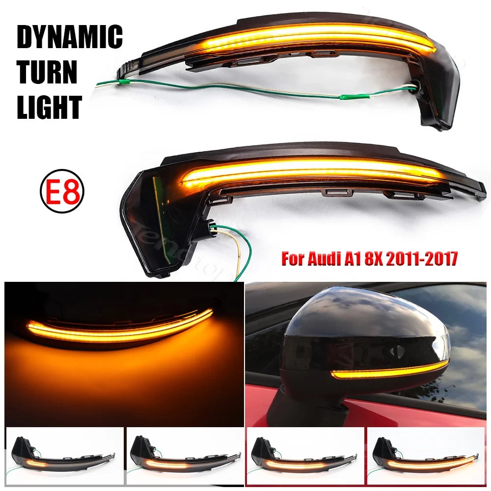 Dynamic LED Side Mirror Turn Signal Lights for Audi A1 8X (2011–2017) – Sequential Indicator Upgrade