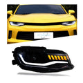 2016-2019 Modified Lens Daytime Running Lights Turn Signal Car Parts Plug and Play LED Headlights for Chevrolet Camaro