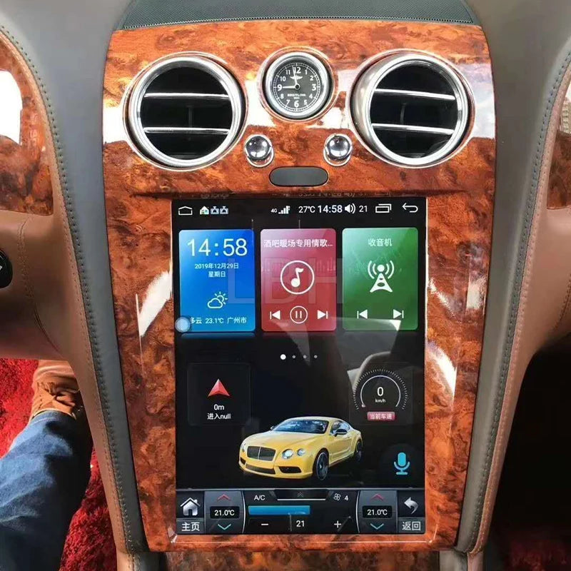 12.1" Android Multimedia System for Bentley Flying Spur &amp; Continental (2005–2019) | Wireless CarPlay, Android Auto &amp; GPS Navigation