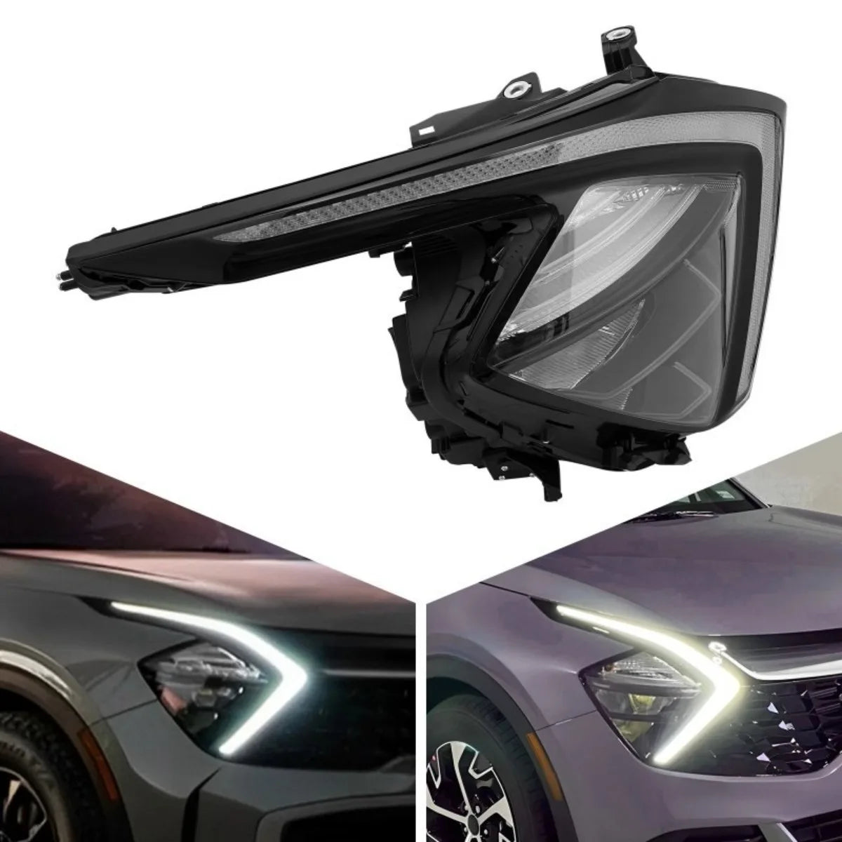 LED Headlights for Kia Sportage (2021–2024) – DRL Front Headlamp Assembly | OE 92101DW000 / 92102DW000