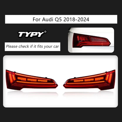 Feux arrière LED pour Audi Q5 (2018–2024) – Mise à niveau premium des feux arrière