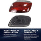 Black LED Rear Tail Light Assembly for Bentley Continental GT (2012–2017) | Left &amp; Right Replacement Set