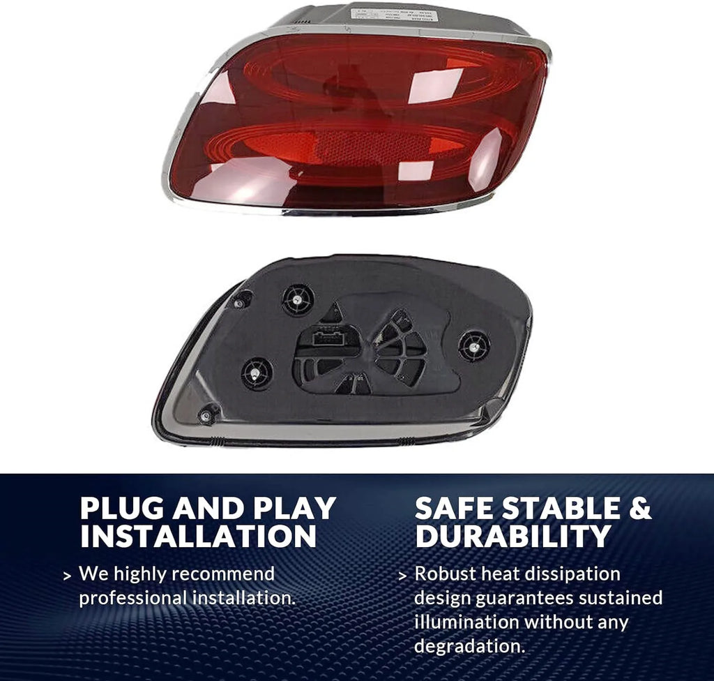 Black LED Rear Tail Light Assembly for Bentley Continental GT (2012–2017) | Left &amp; Right Replacement Set