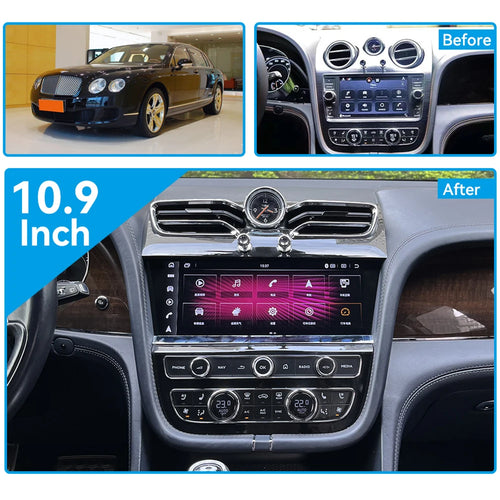 2024 Style Qualcomm 6125 Android 13 Multimedia System for Bentley Bentayga (2016–2019) | Wireless CarPlay, Android Auto &amp; GPS Navigation