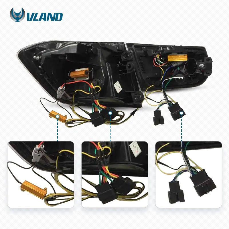 VLAND Full LED Tail Lights for BMW F30 &amp; F35 (2013–2015) | Sequential Turn Signals