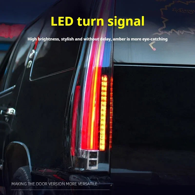 FT Car Lights for Cadillac Escalade Taillights 2007-2014 LED Tail Lamp Dynamic Turn Signal Light Car Taillights Assembly