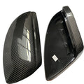 Real Carbon Fiber Mirror Covers for Audi A6 C8 / A7 / A7L / A8L / S6 – Premium Side Mirror Upgrade