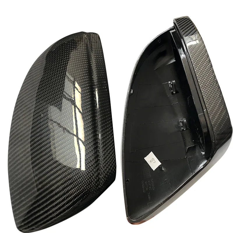 Real Carbon Fiber Mirror Covers for Audi A6 C8 / A7 / A7L / A8L / S6 – Premium Side Mirror Upgrade
