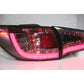 Feux arrière LED noirs pour Kia Sportage R (2009–2013) – Ensemble de lampes arrière | Remplacement OEM 12V