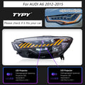 LED Headlight Assembly for Audi A6 (2012–2015) – Premium Upgrade Replacement Headlamp
