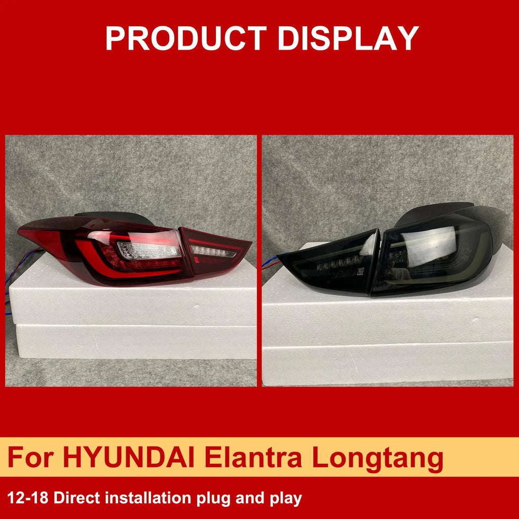 J ONE LED Tail Lights for Hyundai Elantra 2012-2018 – Modern Rear Light Upgrade