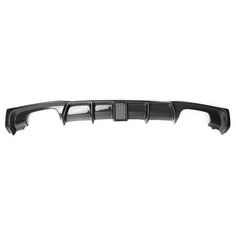 MP Style Carbon Fiber Rear Diffuser with LED Brake Light for BMW 3 Series F30 & F35 (2013–2018)