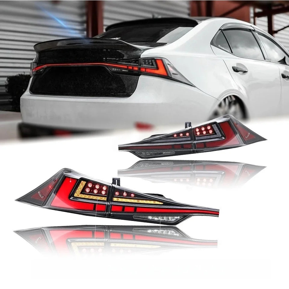 Piloto trasero LED para Lexus IS (2013–2022) – diseño continuo con intermitente fluido