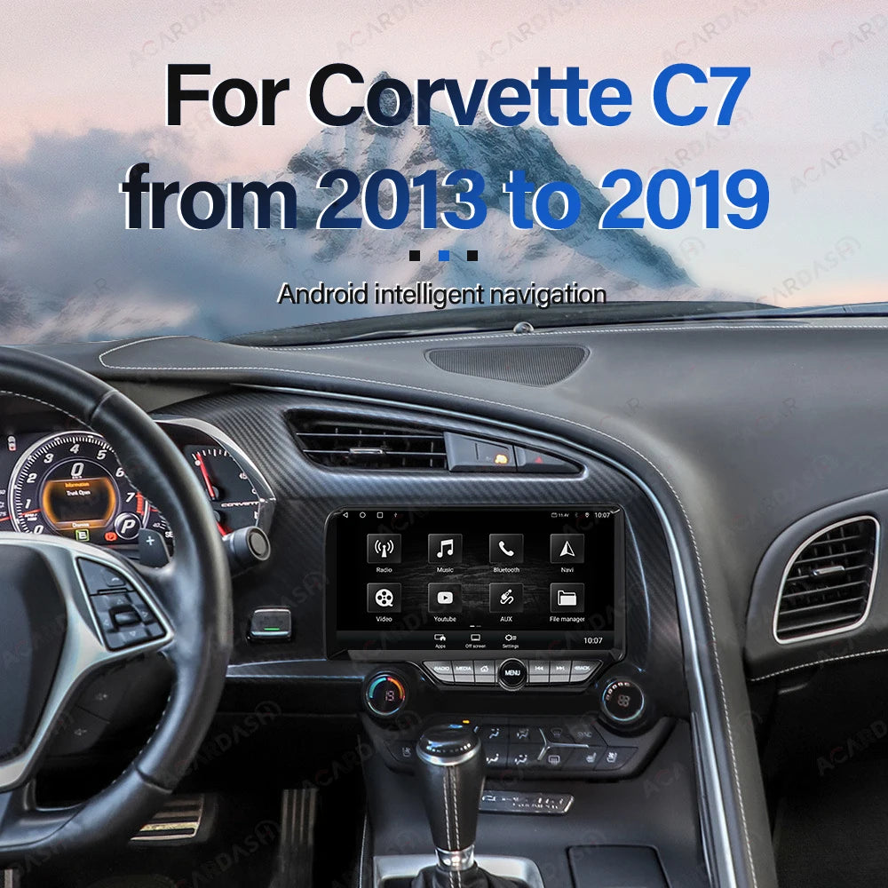Android 13 Car Stereo for Chevrolet Corvette C7 (2013–2019) | Wireless CarPlay, Android Auto &amp; 4G Multimedia System
